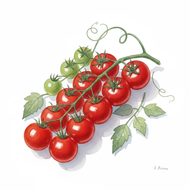 Ambrosia Red, illustration botanique