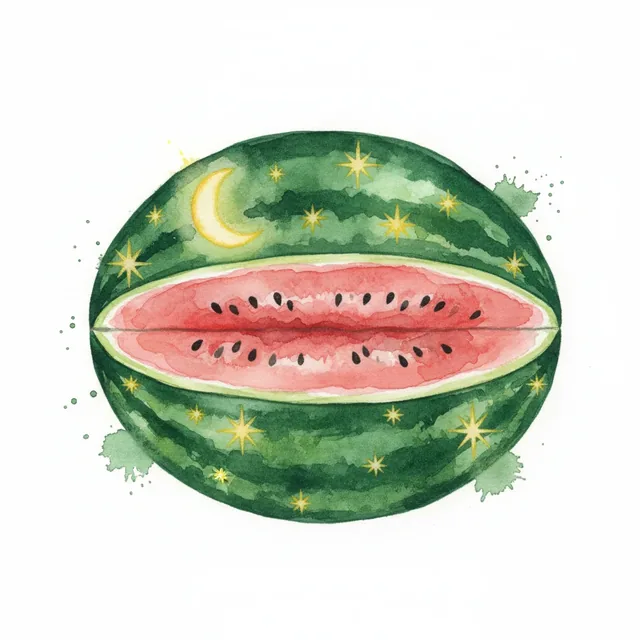 Amish Moon-Stars, illustration botanique