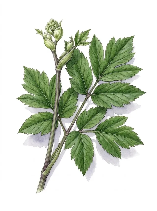 Angélique, illustration botanique