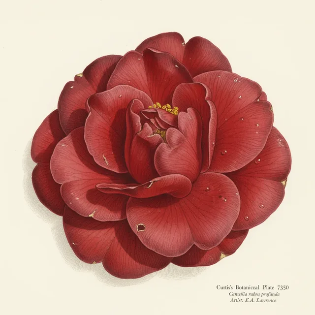 Arroche rouge, illustration botanique