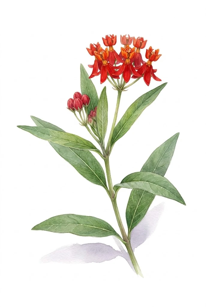 Graines de Asclepias Silky Red