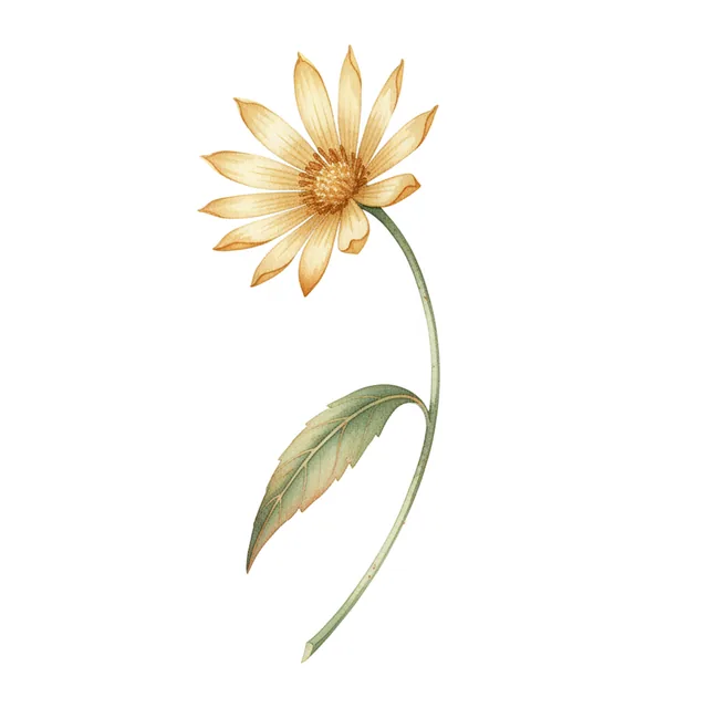 Assortiment Fleurs pour Bouquets, illustration botanique