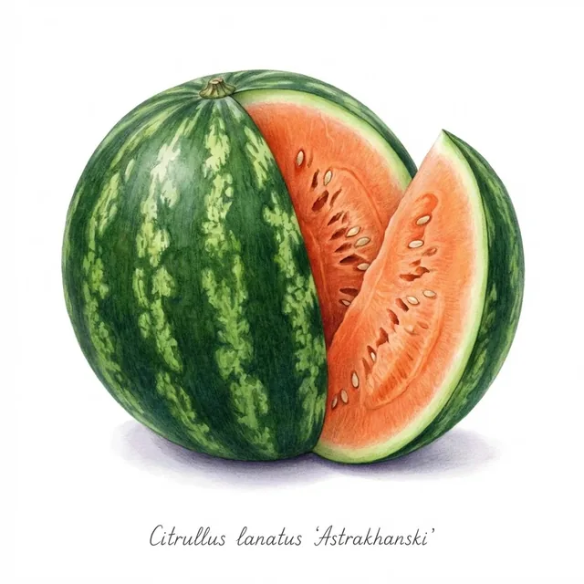 Astrakhanski, illustration botanique