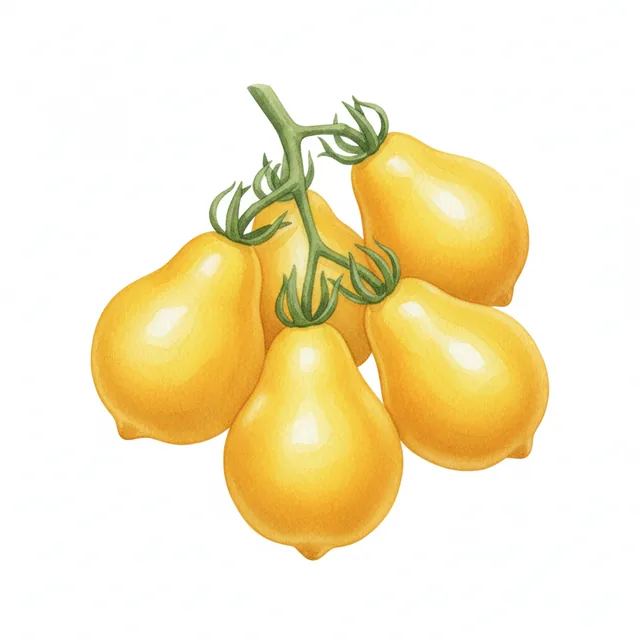 Beams Yellow Pear, illustration botanique