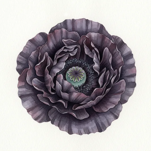 Black, illustration botanique