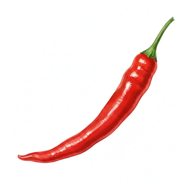 Cayenne, illustration botanique