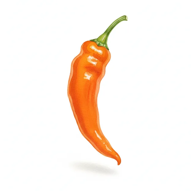Cayenne Golden, illustration botanique