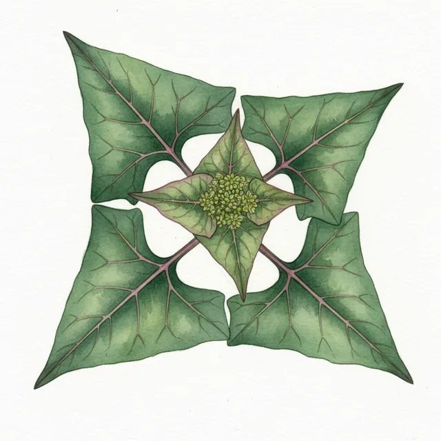 Chénopode Bon-Henri, illustration botanique
