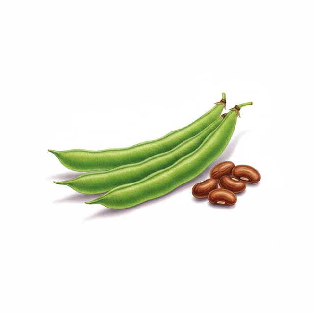 Common Bean Marfax, illustration botanique