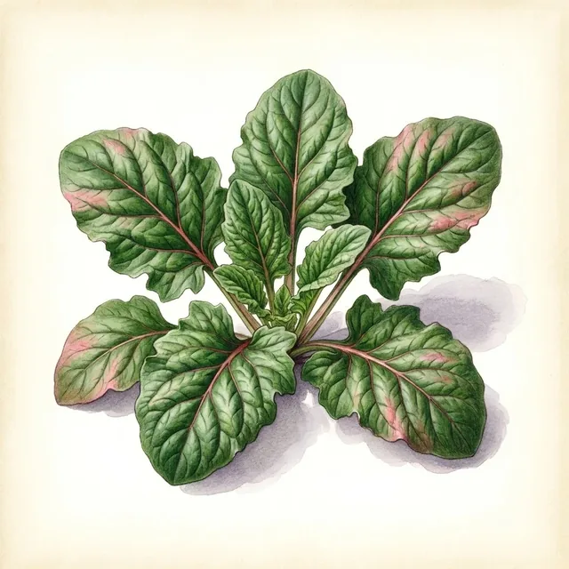 Cresson Alenois A Grandes Feuilles, illustration botanique