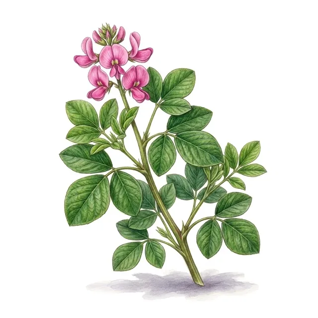 Desmodium canadense, illustration botanique