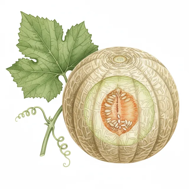 Extra Early Nutmeg, illustration botanique