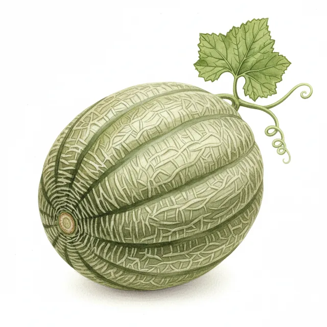 Green Nutmeg, illustration botanique