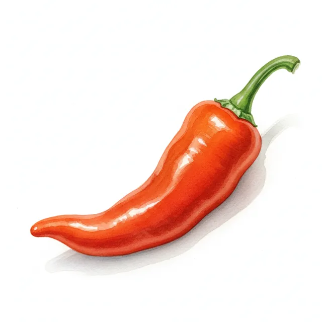 Guajillo / Mirasol, illustration botanique