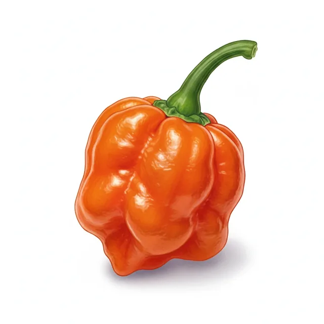 Habanero Pink, illustration botanique