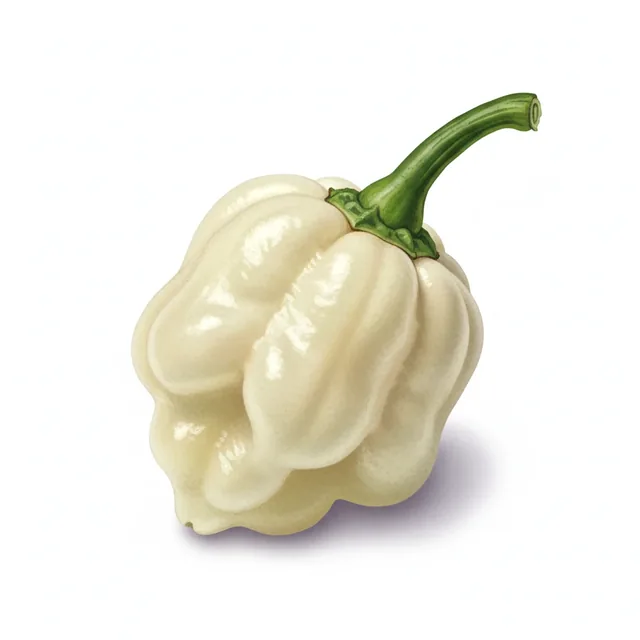 Habanero White, illustration botanique