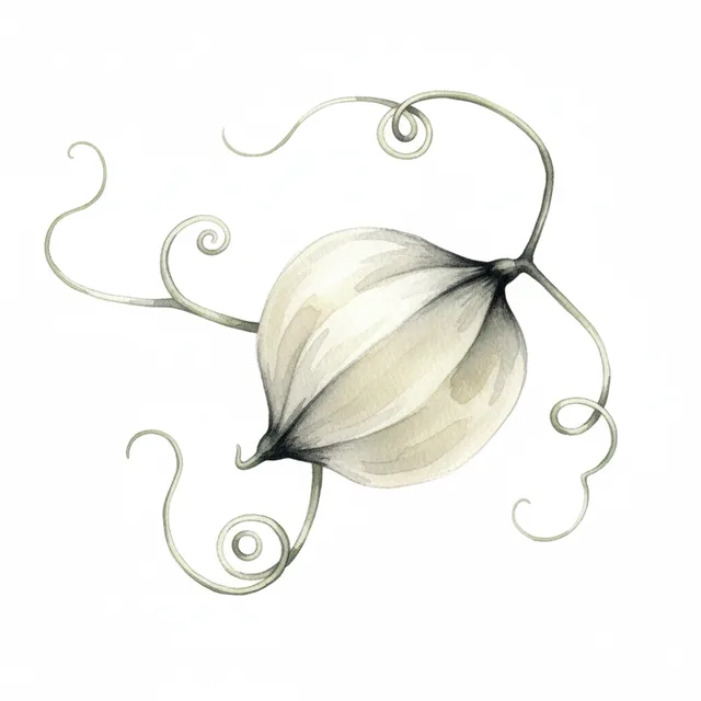 Heart pea Balloon Vine, illustration botanique