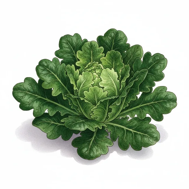 Lattughino Verde, illustration botanique