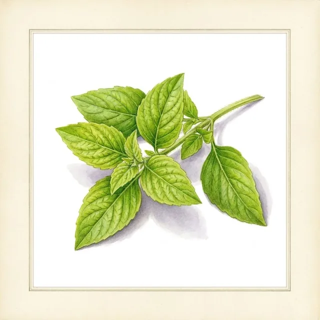 Lime / Thai Lemon, illustration botanique
