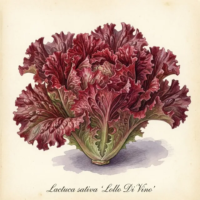 Lollo Di Vino, illustration botanique