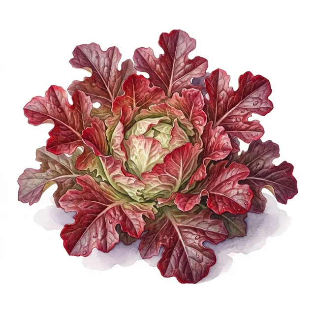 Merlox Red Oak, illustration botanique