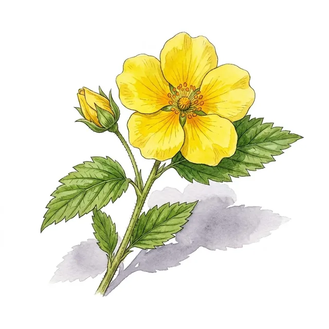 Mon jardin de fleurs vivaces mellifères, illustration botanique
