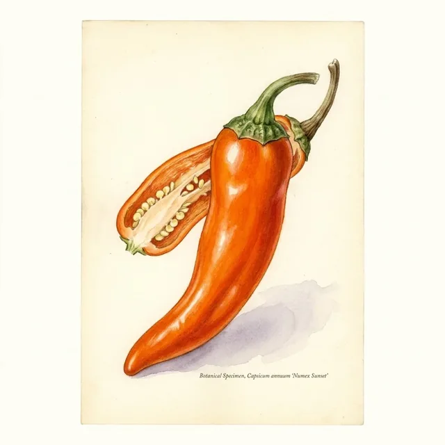 Numex Sunset, illustration botanique
