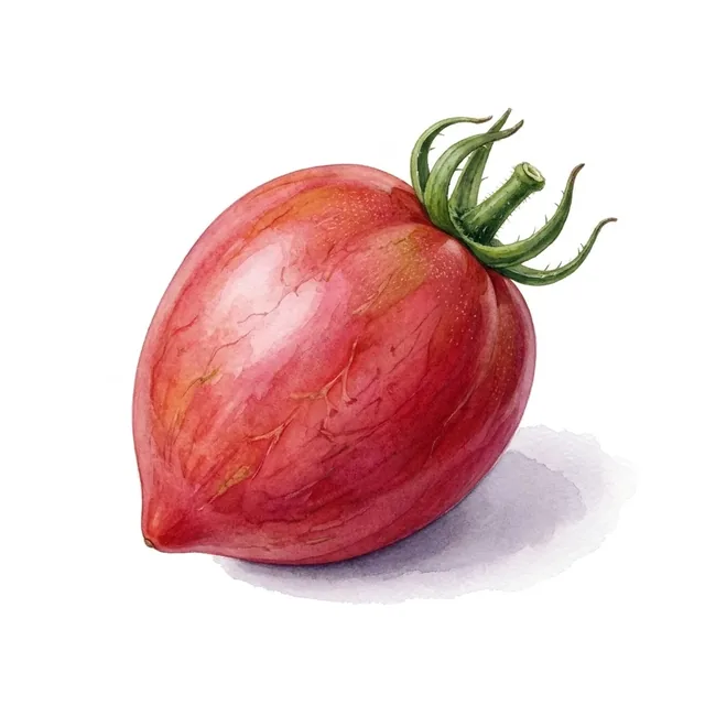 Olirose de St Domingue, illustration botanique