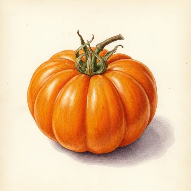 Orange Queen, illustration botanique