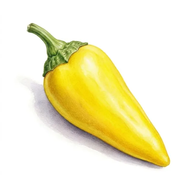 Pepperoncini, illustration botanique