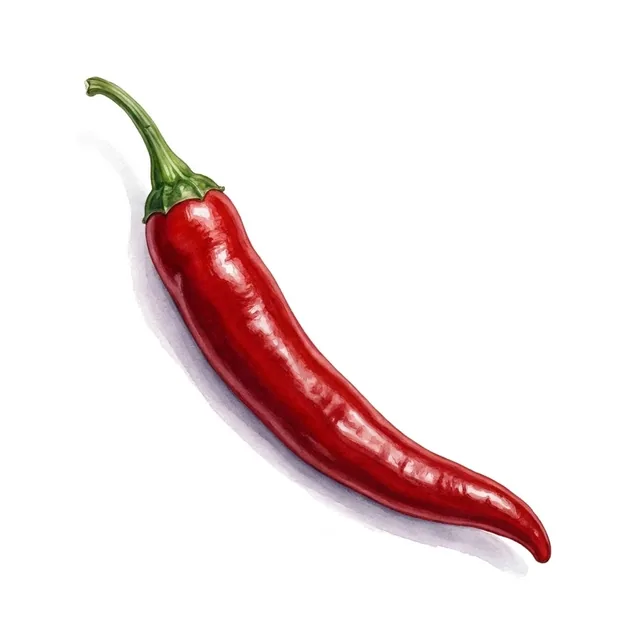 Red Tabasco, illustration botanique