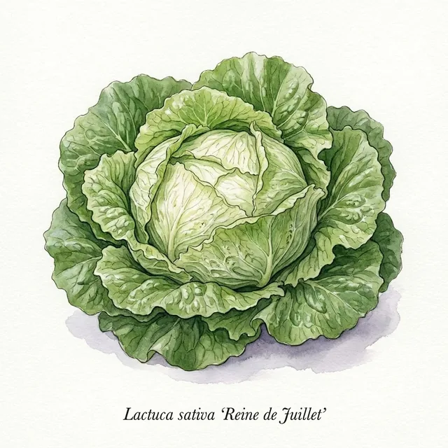 Reine de Juillet, illustration botanique