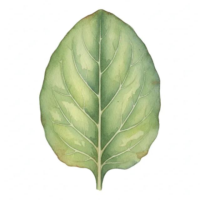 Sorrel Patience, illustration botanique