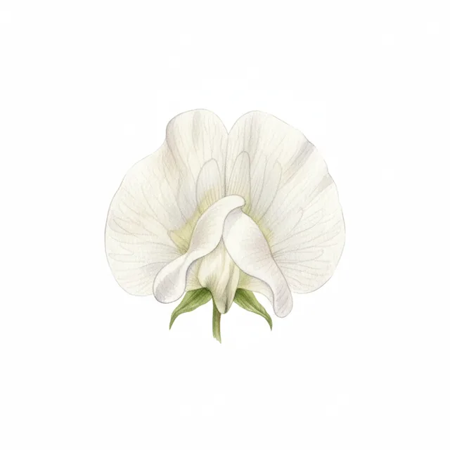 Sweet Pea Mrs. Collier, illustration botanique
