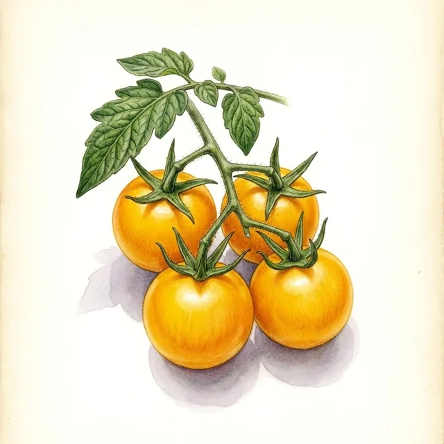 Washington Cherry, illustration botanique