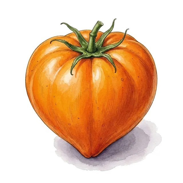 Yellow Oxheart, illustration botanique
