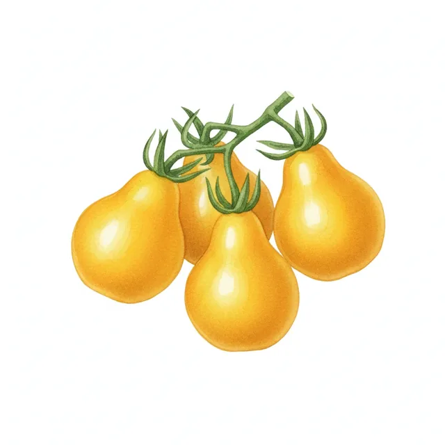 Yellow Pear, illustration botanique